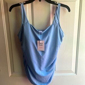 Lime Ricki Square Neck Tankini - Brand New